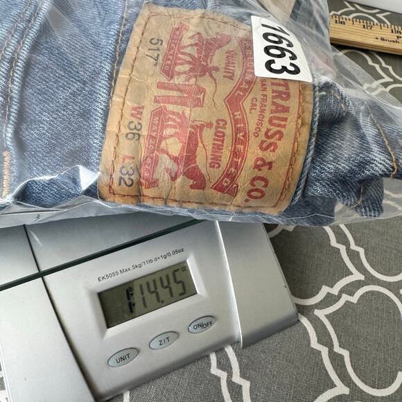 Levi’s Bootcut Jeans Mens Size 36 32 100% Cotton Casual Work Western Classic 517 - Picture 11 of 11